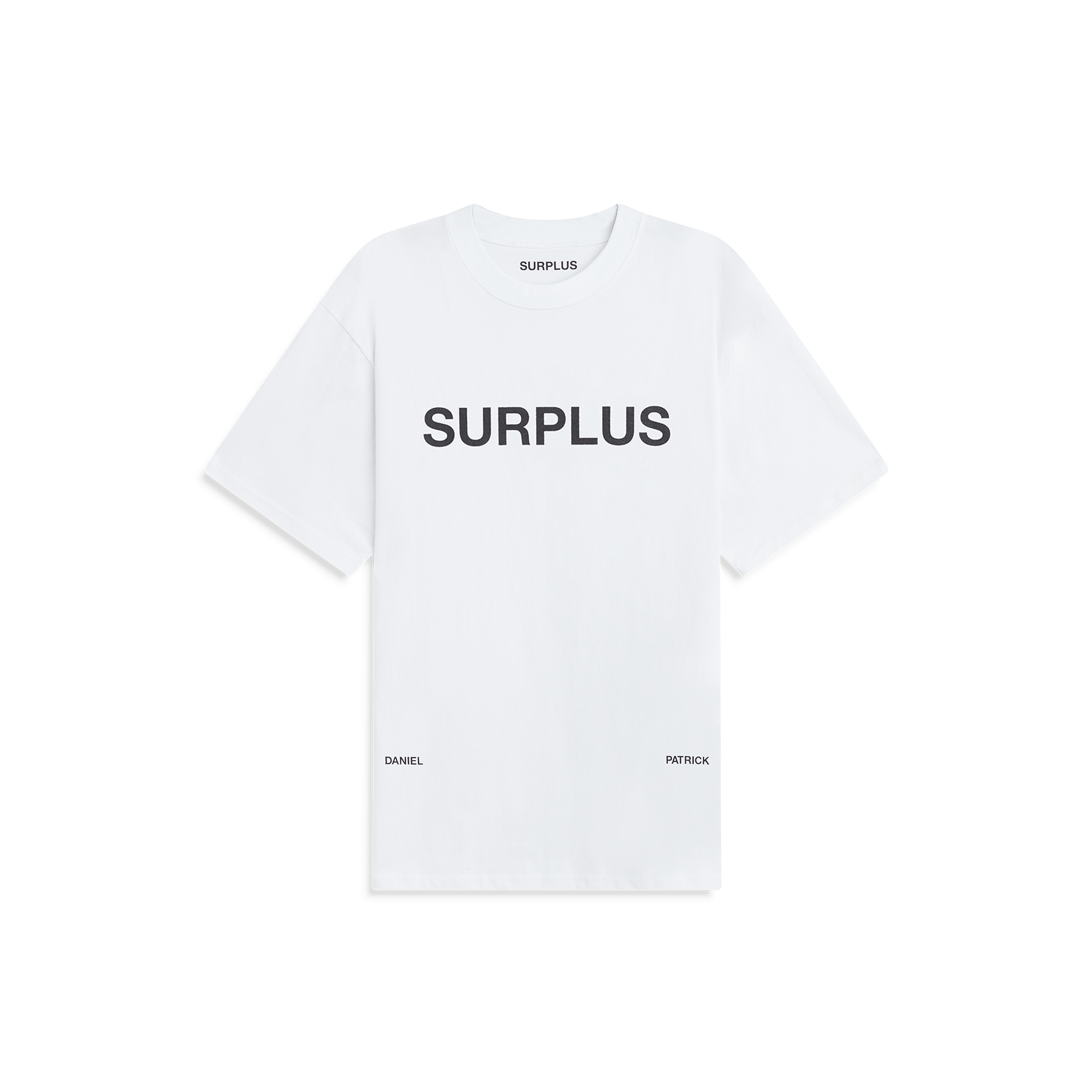 Surplus Logo Tee in White/Black