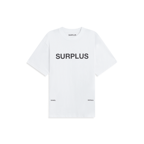Surplus Logo Tee in White/Black