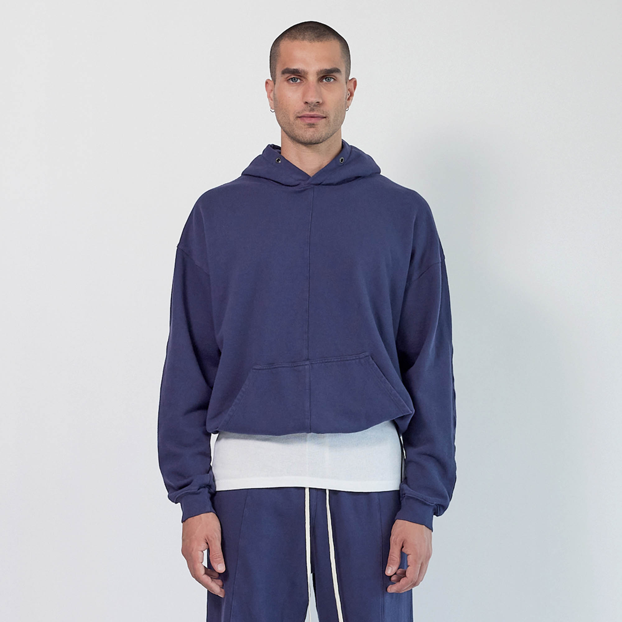 Fear of god discount essentials hoodie navy