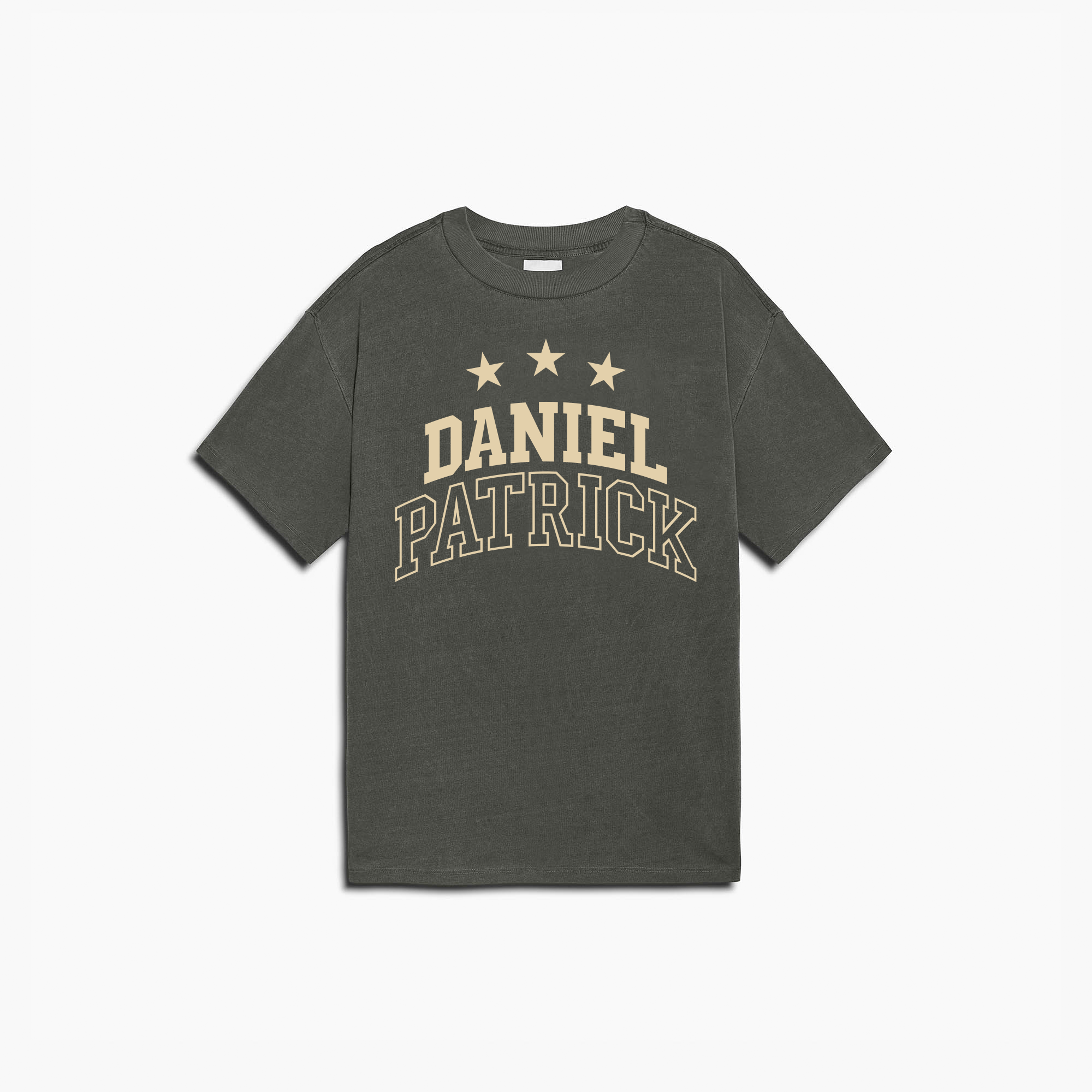 double varsity tee / grey/natural