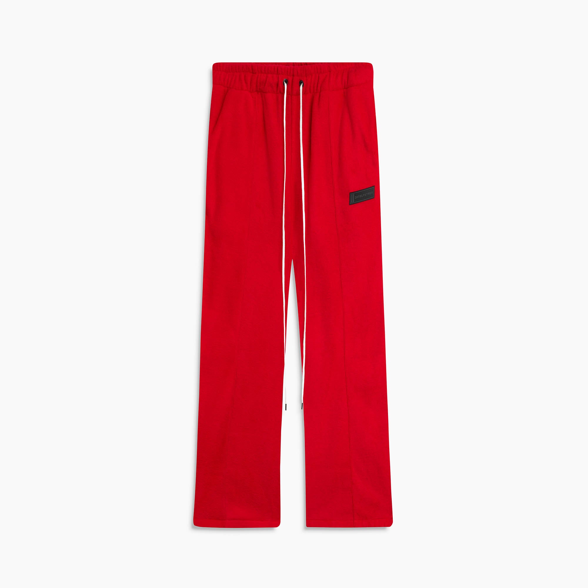 bootcut sweatpants / red polar