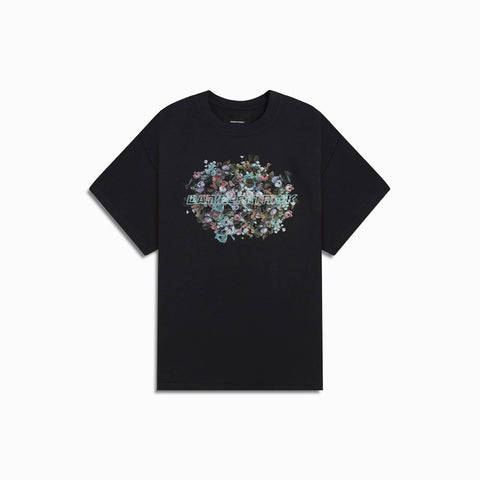 bouquet tee / washed black