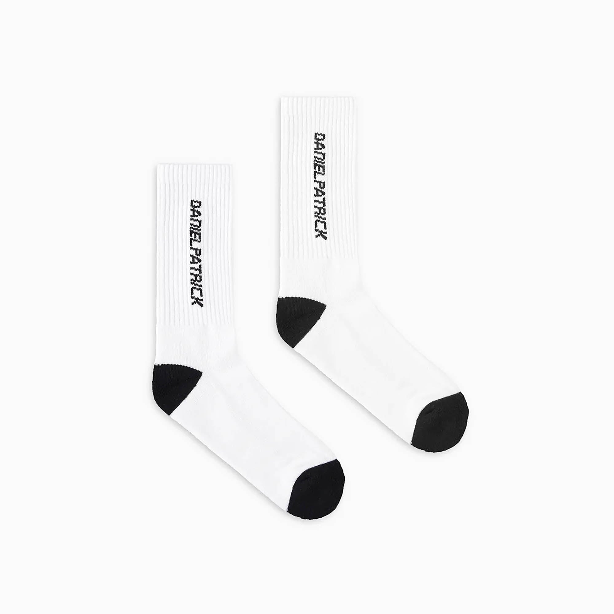 DP logo sock / white + black