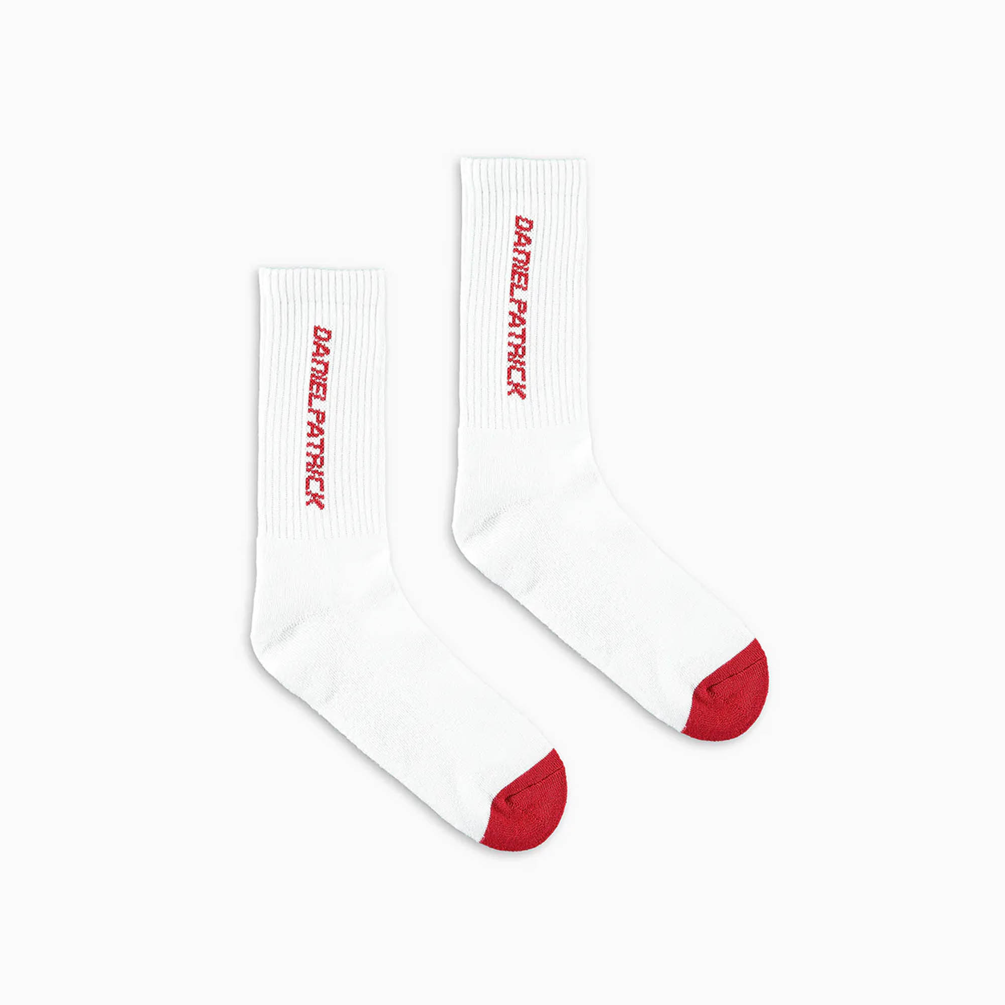 DP logo sock / white + red