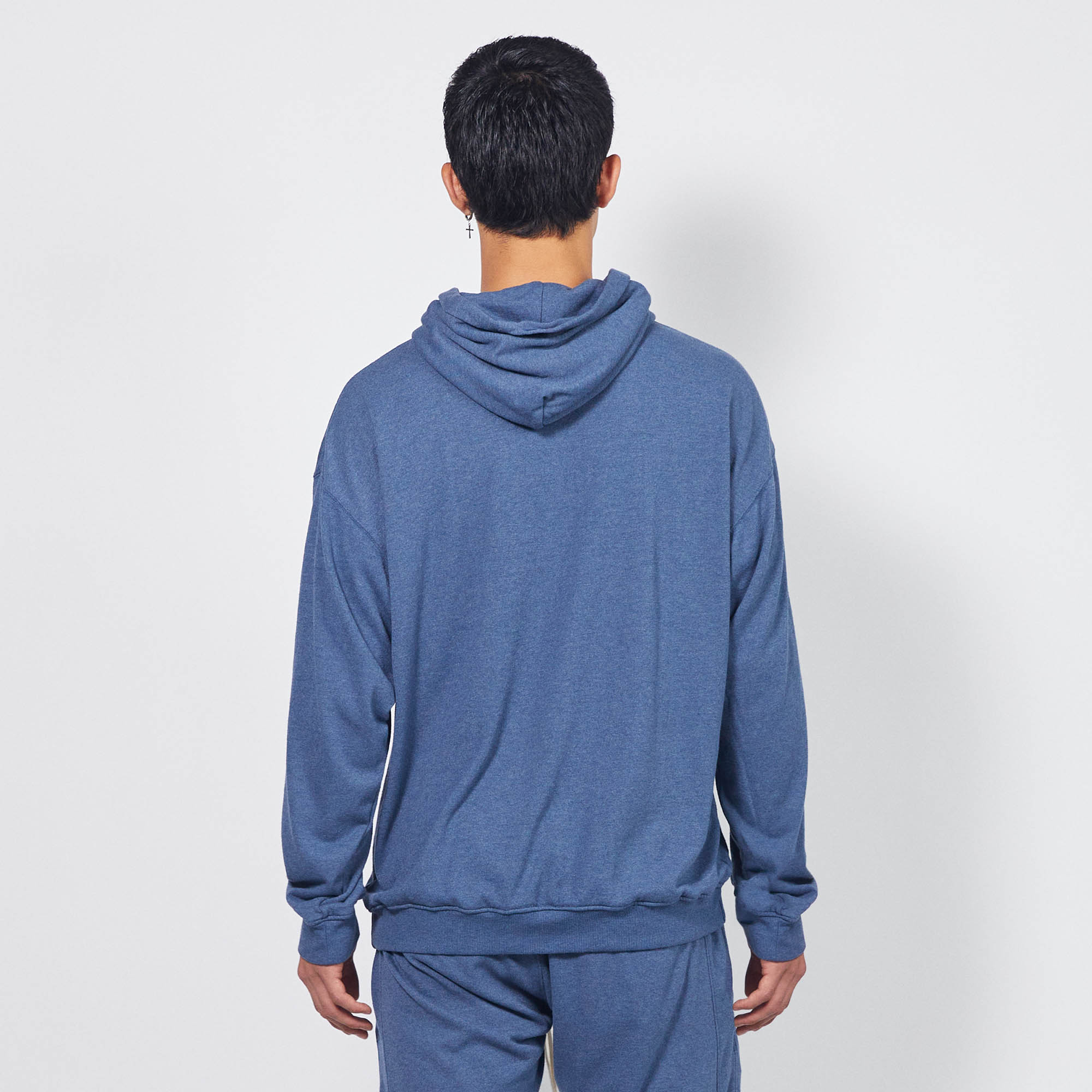 loop terry standard hoodie / mountain blue