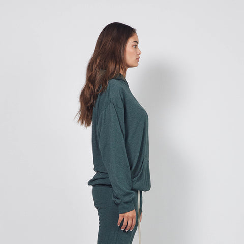 loop terry standard hoodie / hunter green