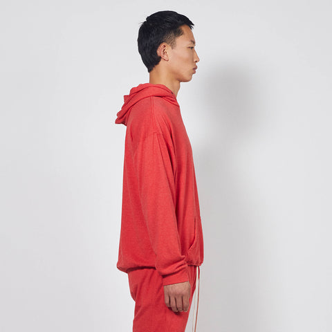 loop terry standard hoodie / red heather