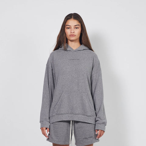 loop terry standard hoodie / heather grey