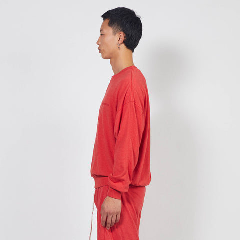 loop terry standard sweatshirt / red heather