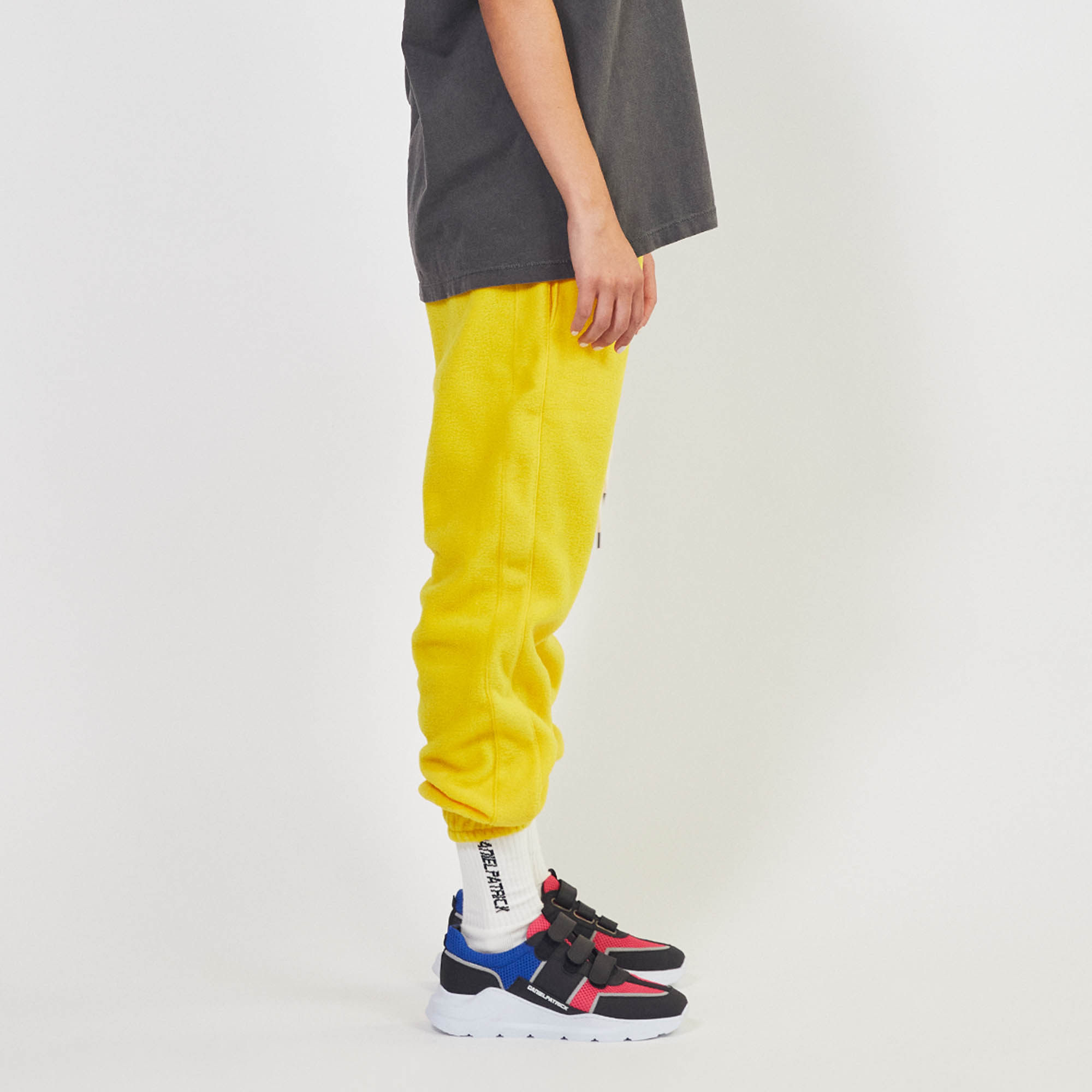 Yellow fleece online pants