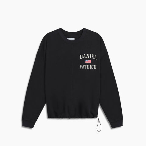 USA sweatshirt / washed black